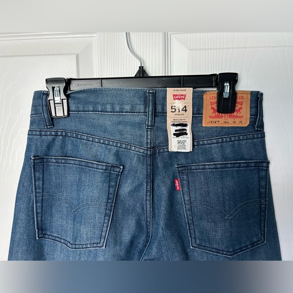 Levi’s 514 Men’s 28 X 28 Blue Straight Leg Casual Denim Pants  NWT - Picture 8 of 10